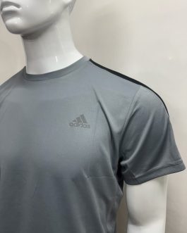 ADIDAS Aeroready Grey Crew-Neck T-shirt