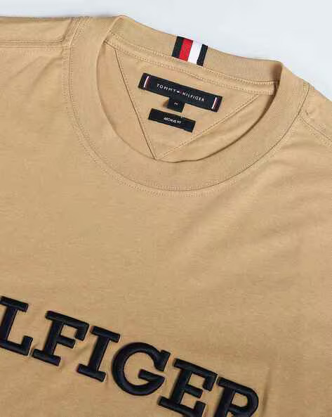 TOMMY HILFIGER Monotype Graphic Embroidered T-Shirt - Image 2