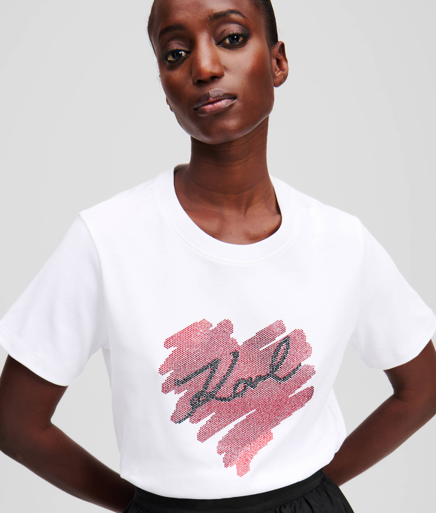 K/HEART RHINESTONE T-SHIRT - Image 5