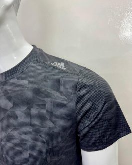 ADIDAS Aeroready Grey/Black Crew-Neck T-shirt