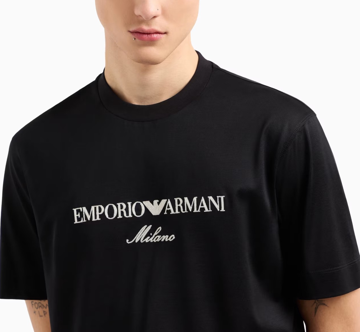 Emporio Armani JERSEY-LYOCELL BLEND WITH ASV LOGO EMBROIDERY - Image 14
