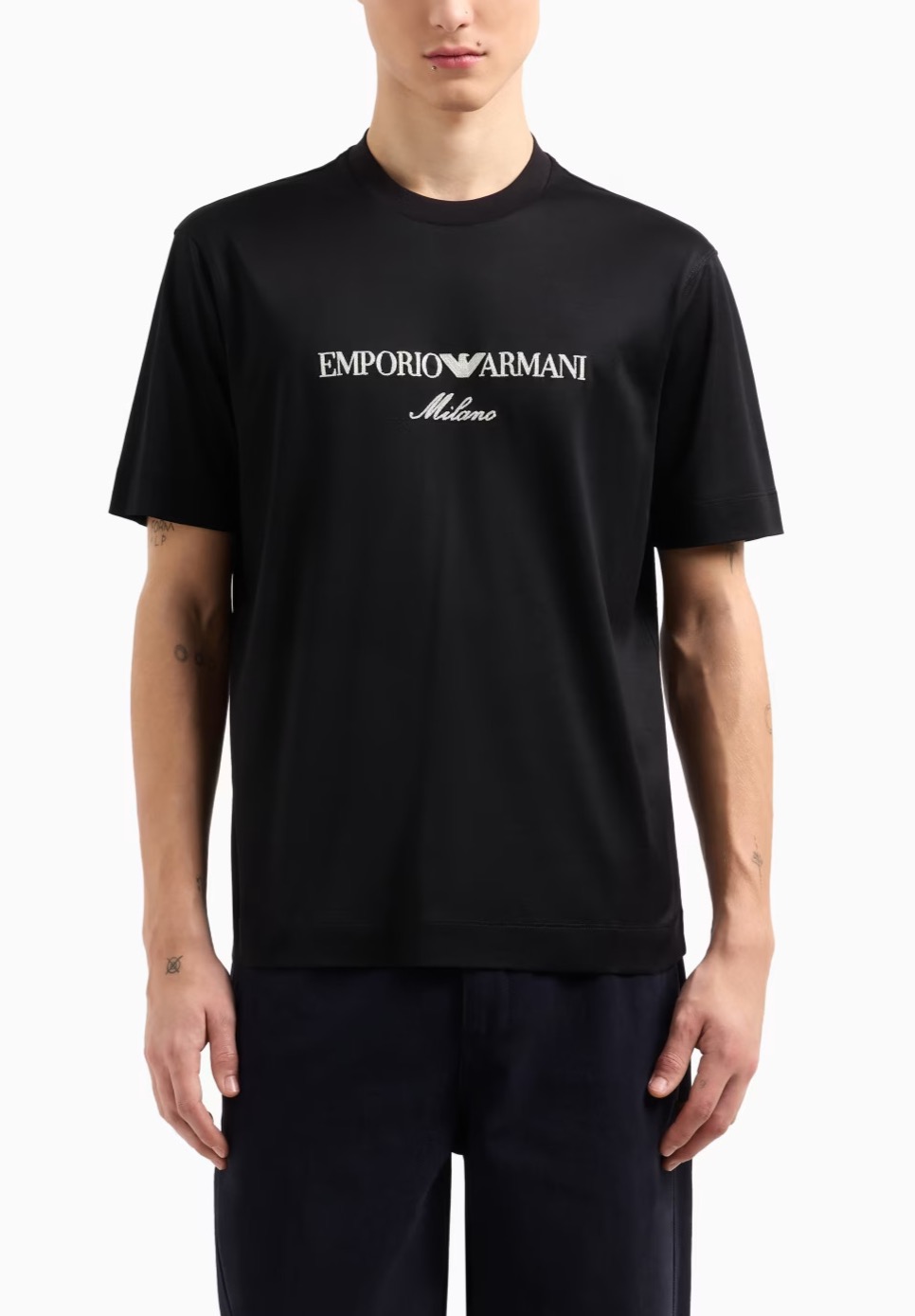 Emporio Armani JERSEY-LYOCELL BLEND WITH ASV LOGO EMBROIDERY - Image 15