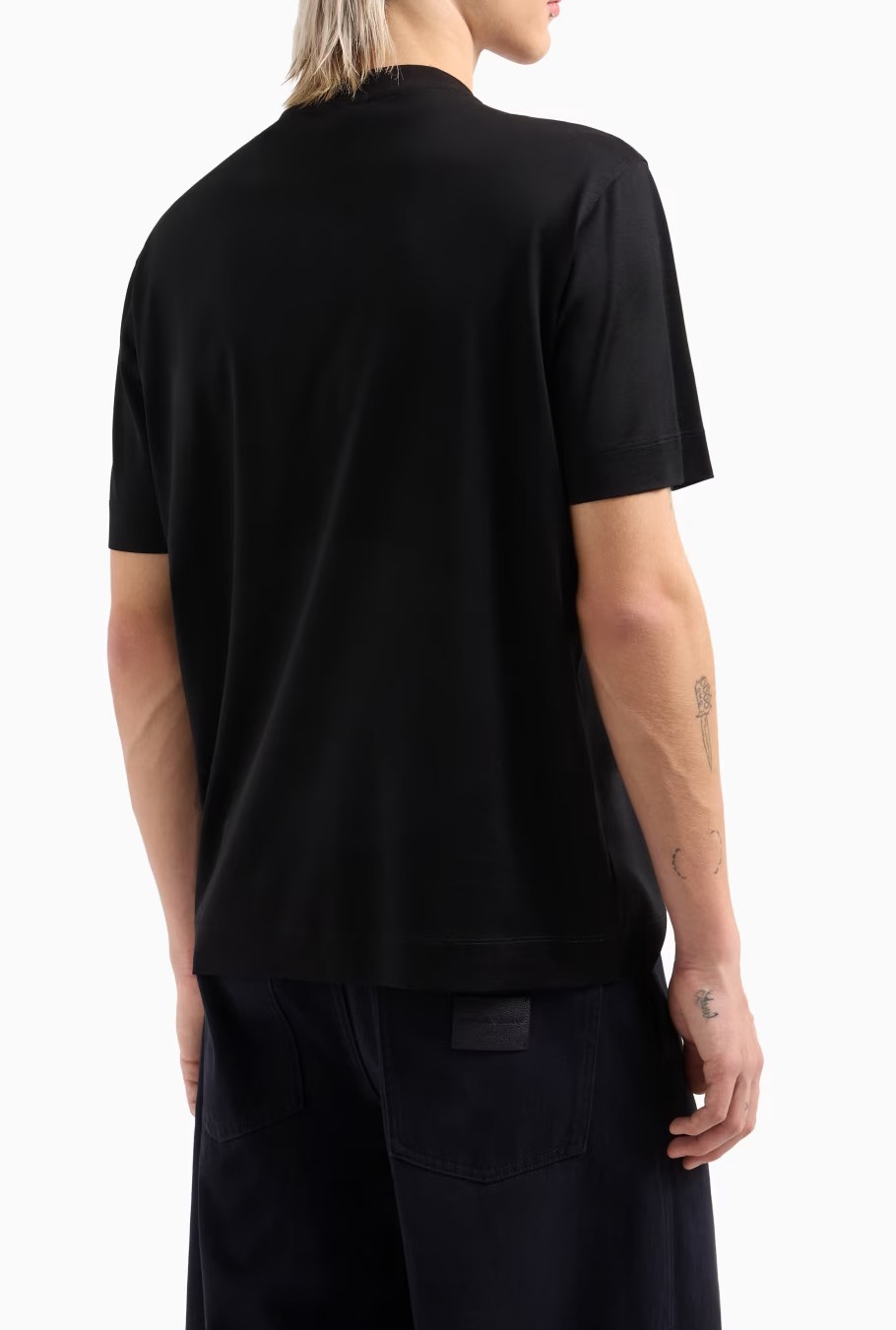 Emporio Armani JERSEY-LYOCELL BLEND WITH ASV LOGO EMBROIDERY - Image 16