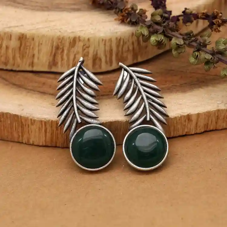 DazzleDots Brass Earring - Image 4