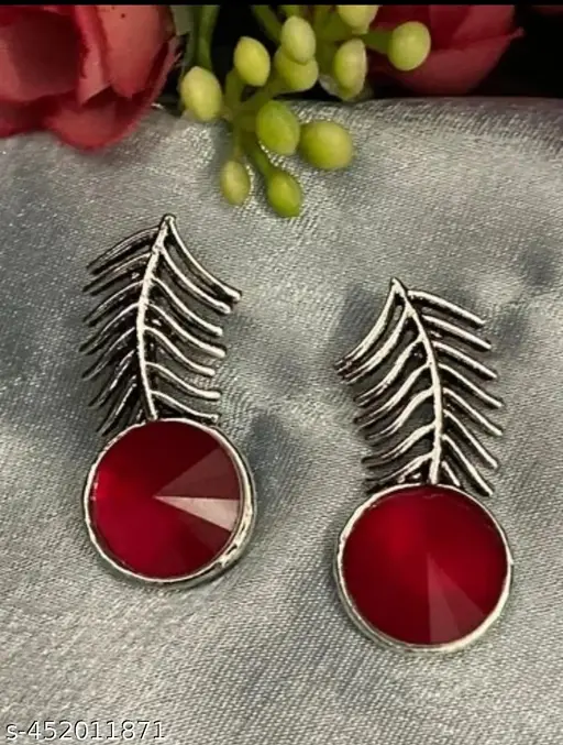 DazzleDots Brass Earring