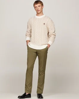 Tommy Hilfiger Men’s Stretch Bleecker Chinos (utility olive)