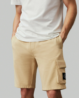 Calvin Klein Jeans JOGGER – Tracksuit bottoms (Pale Khak)