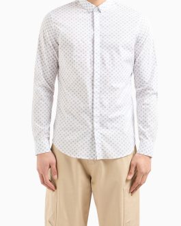Armani Exchange PRINTED SHIRT WHITE