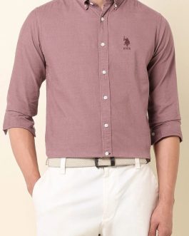 U.S. Polo Assn. Premium Cotton Shirt Tailored Fit (Pink)