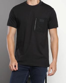 Calvin Klein Mix Media Solid T-Shirt