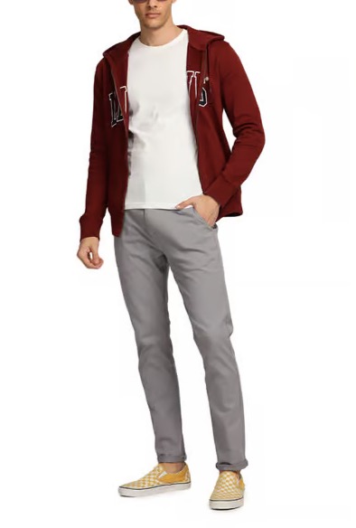 Levi's Port Red Cotton Regular-fit Logo -printed Hooded-sweatshirt - Image 6