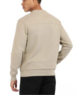 Calvin Klein Beige Cotton Regular Fit Sweatshirt