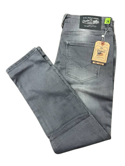 U.S.Polo Assn. Slim Tapered Brandon Grey Jeans - Image 3