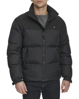 Tommy Hilfiger mens Mixed-media Puffer Jacket