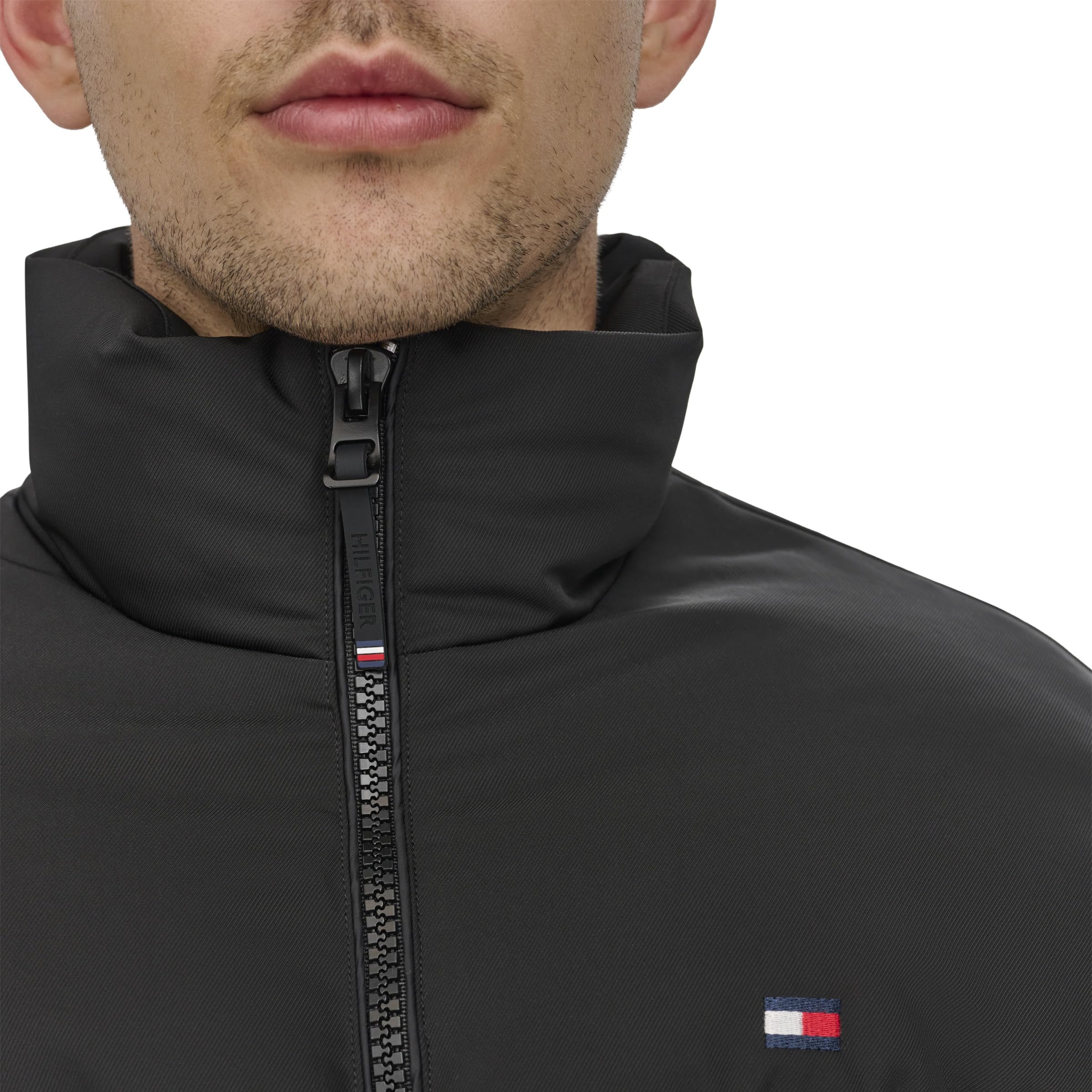 Tommy Hilfiger mens Mixed-media Puffer Jacket - Image 6